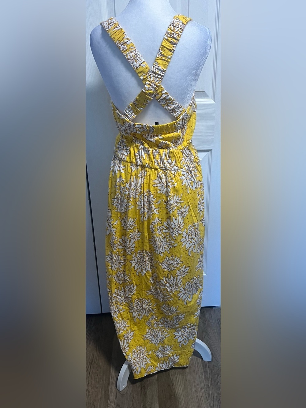 ME+EM Dahlia Print Gather Detail Maxi Dress - Picture 4 of 5